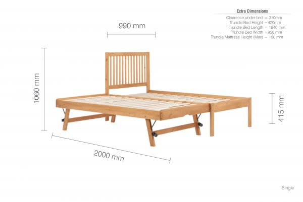 Buxton trundle bedframe - Image 4