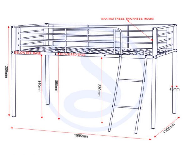 Kora Mid Sleeper Bed - Image 4