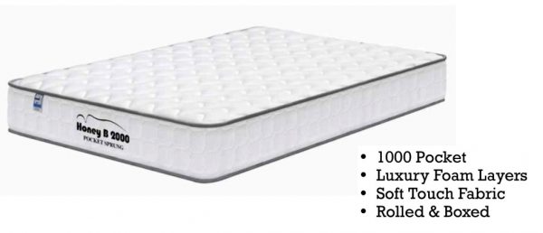 Honey B 2000 Pocket Sprung Mattress