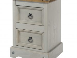Corona Painted 2 drawer petite bedside