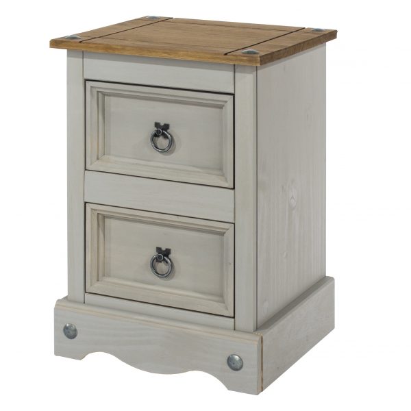 Corona Painted 2 drawer petite bedside