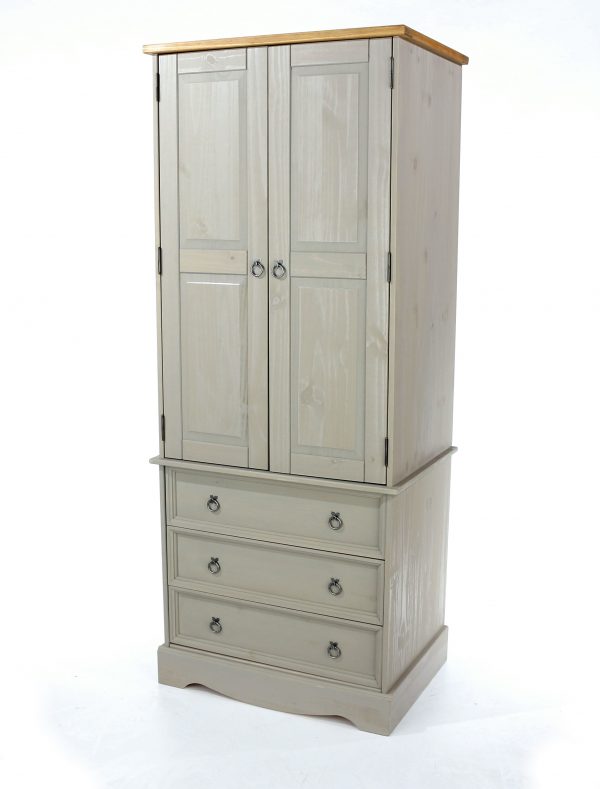 Corona Painted 2 door 3 drawer wardrobe