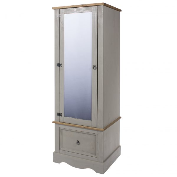 Corona Painted Armoire with mirrored door - Image 2