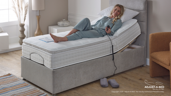 Gel-Flex Pillow Top Adjustable Bed with Pocket Sprung Mattress