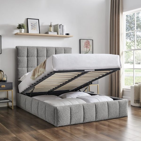 Chic Boucle Ottoman Bedframe