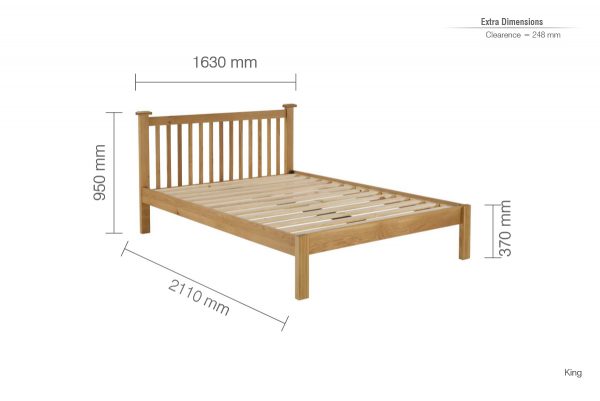 Woburn Oak Bedframe - Image 6