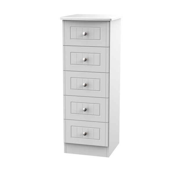 Warrington 5 drawer narrow chest