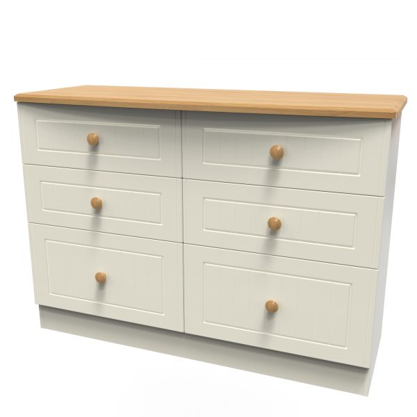 Warrington 6 drawer wide chest - Image 2