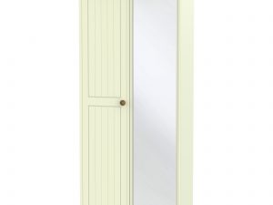 Warrington 2 door mirrored hanging wardrobe