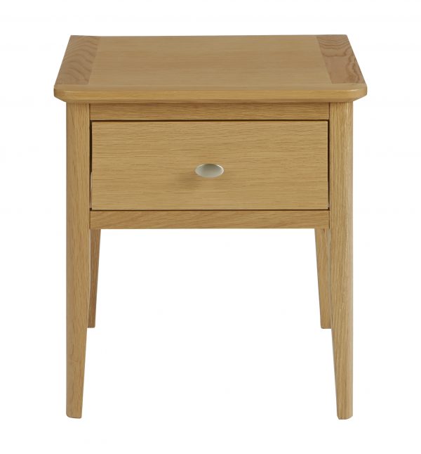 Bristol Oak 1 drawer bedside