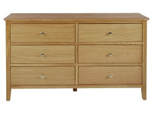 Bristol Oak 6 drawer chest