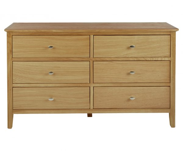 Bristol Oak 6 drawer chest