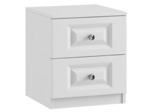 Lazio Crystal 2 drawer bedside