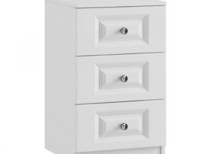 Lazio Crystal 3 drawer bedside