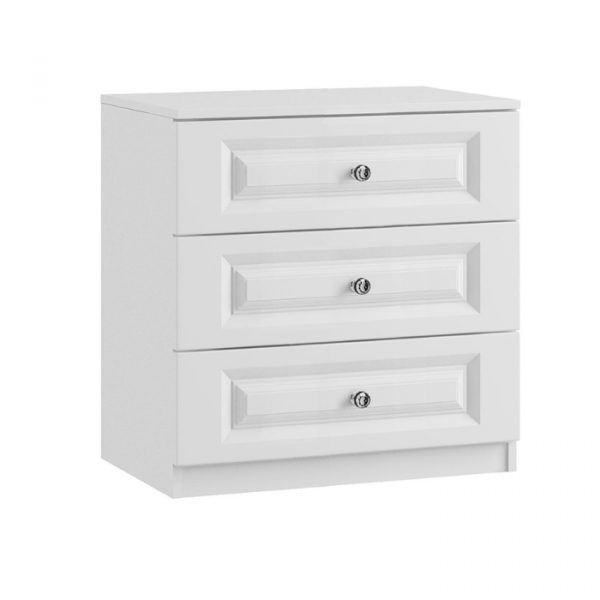 Lazio Crystal 3 drawer midi chest