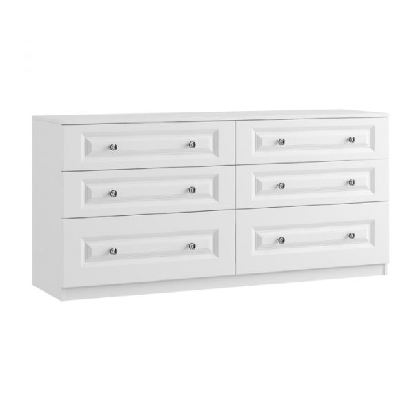 Lazio Crystal 6 drawer wide chest