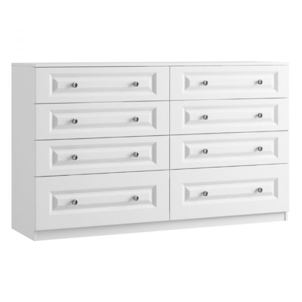 Lazio Crystal 8 drawer wide chest